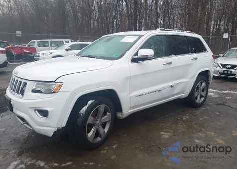 2014 Jeep Grand Cherokee Overland z USA, uszkodzony, nr VIN 1C4RJFCG8EC254822